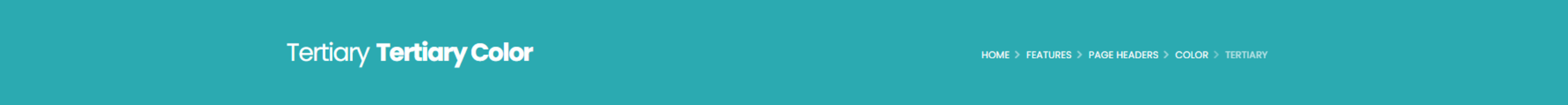 Color Tertiary Color Tertiary